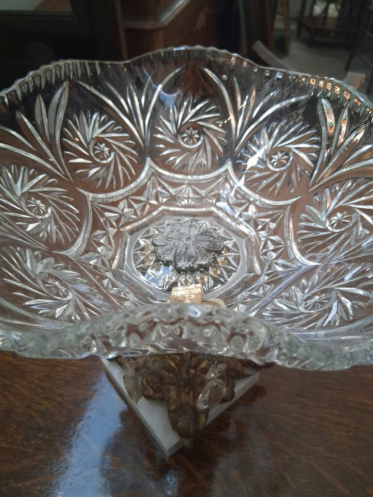 Monarch Marble Base Crystal Counterpiece