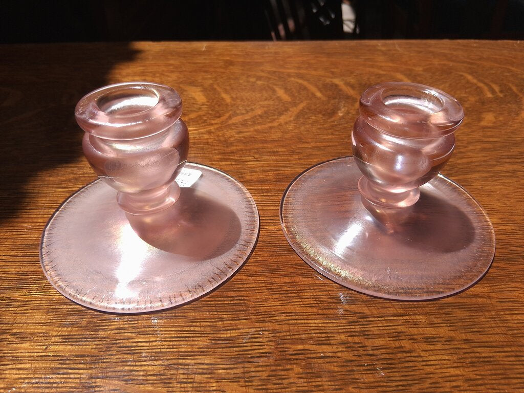 Crystal Candle Holders (Pair)
