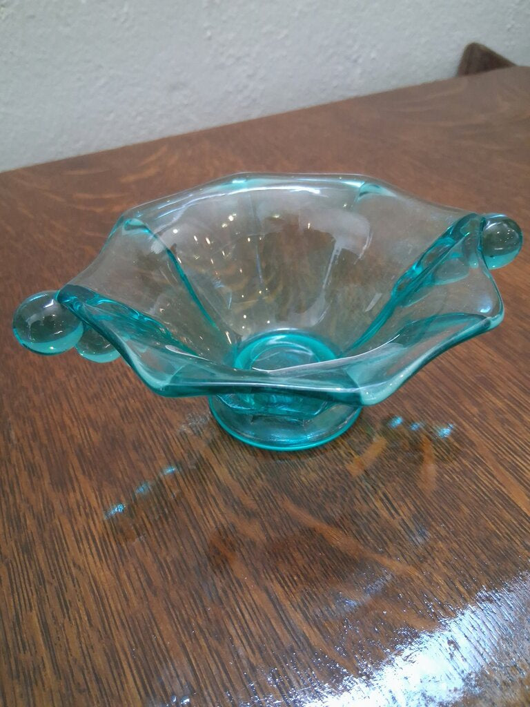 Fenton Blue Trinket Dish