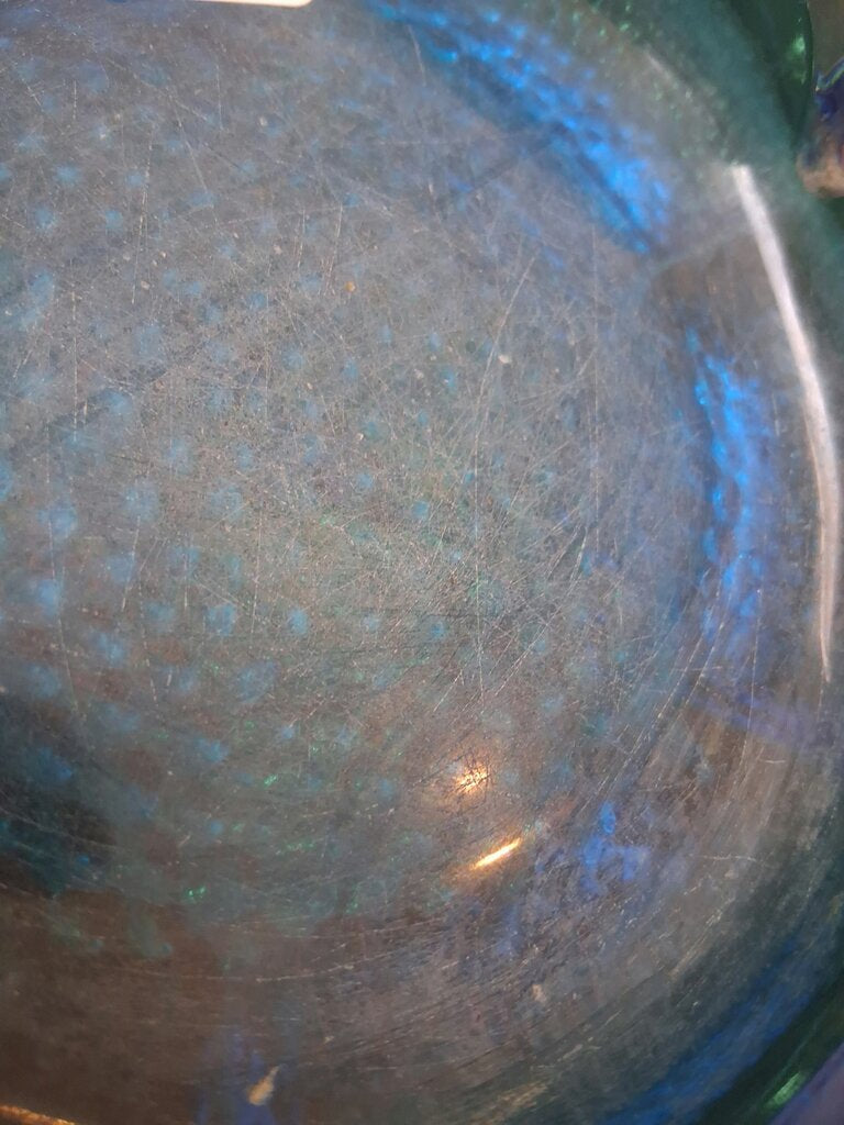Blenko Blue ashtray