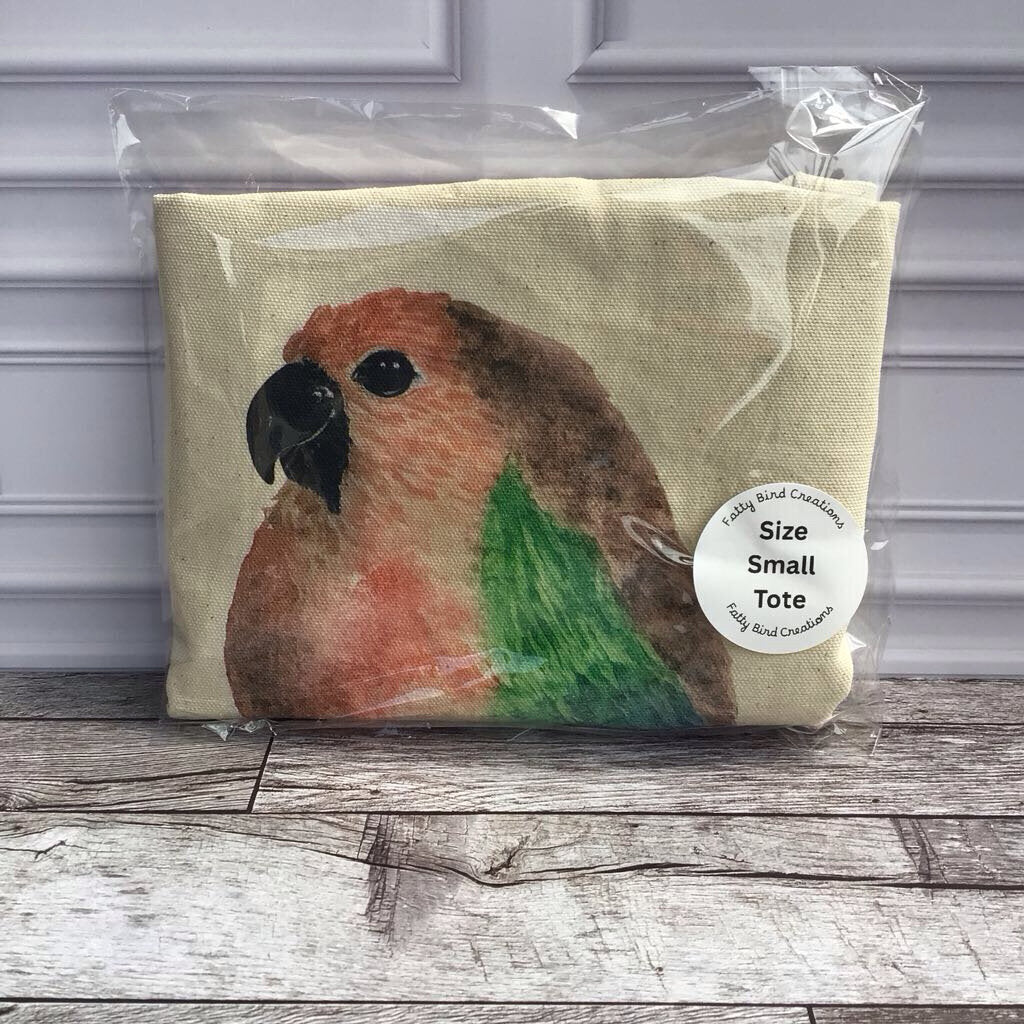 Canvas Tote Small Pat the Parrot