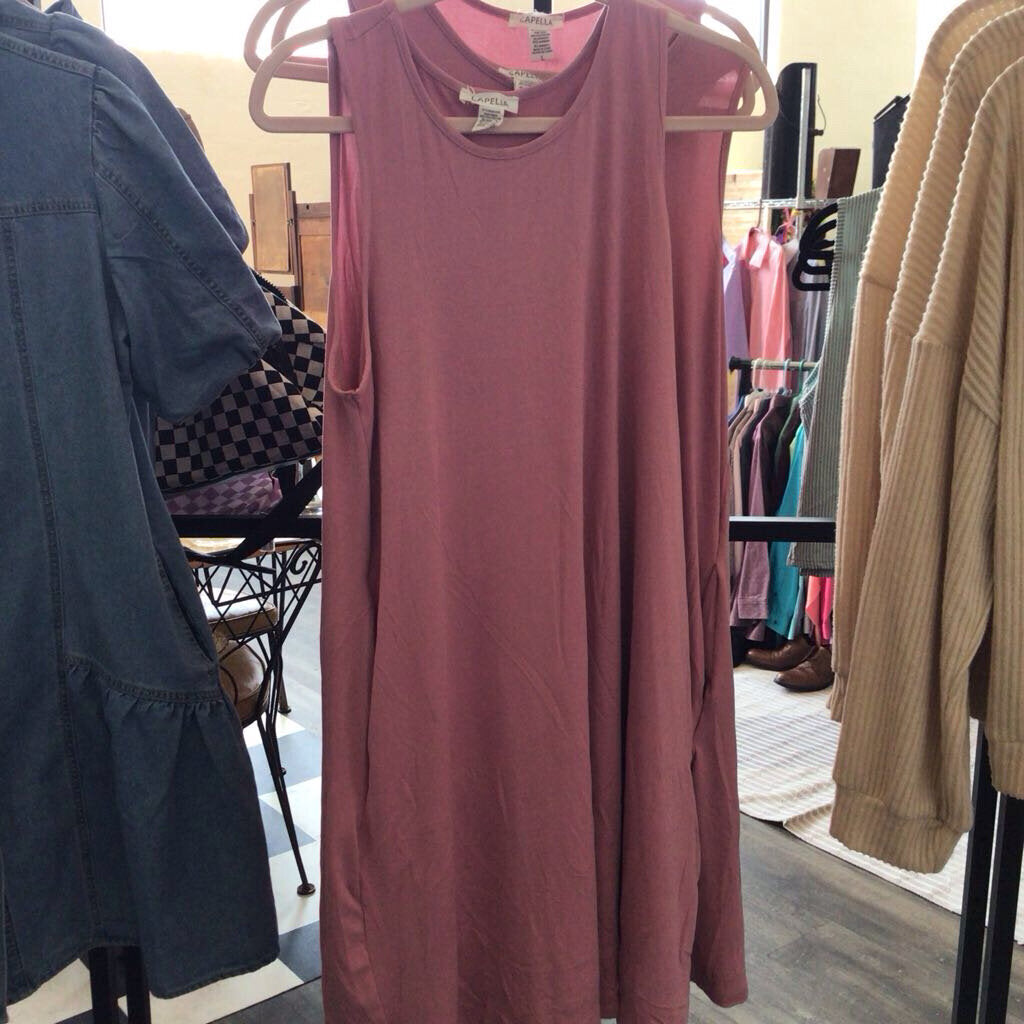 sleeveless flair mini dress