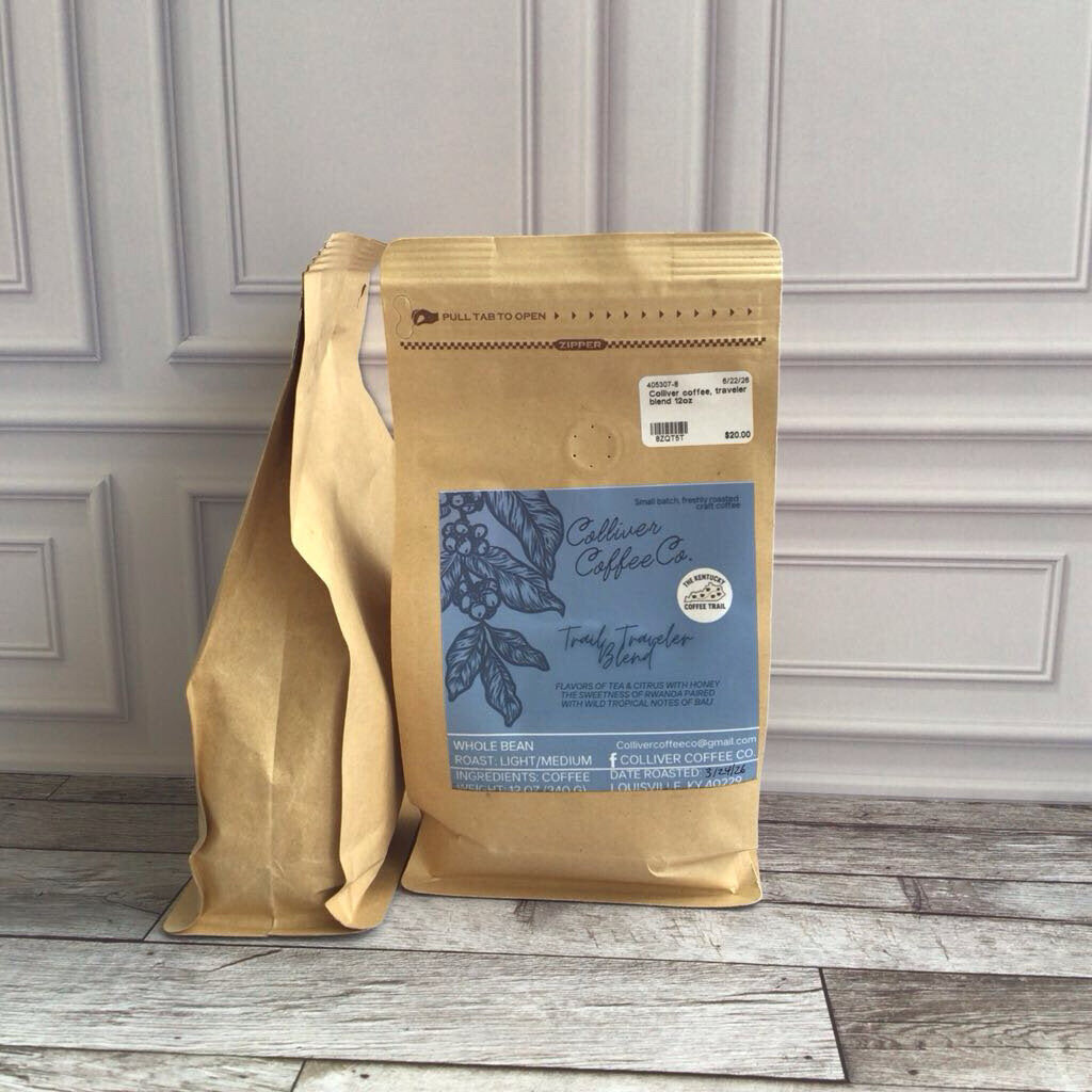 Colliver coffee, traveler blend 12oz