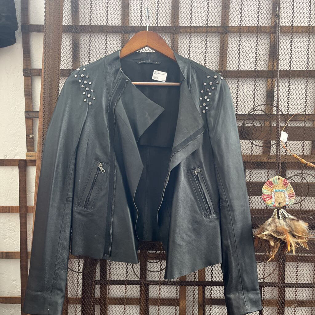 Zara Leather Jacket Black