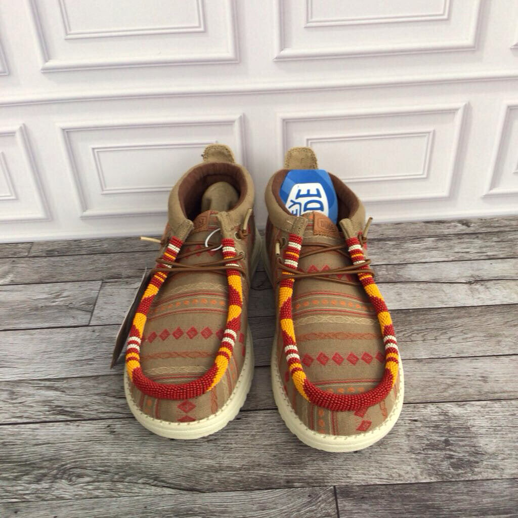 Brown Beaded Shoes