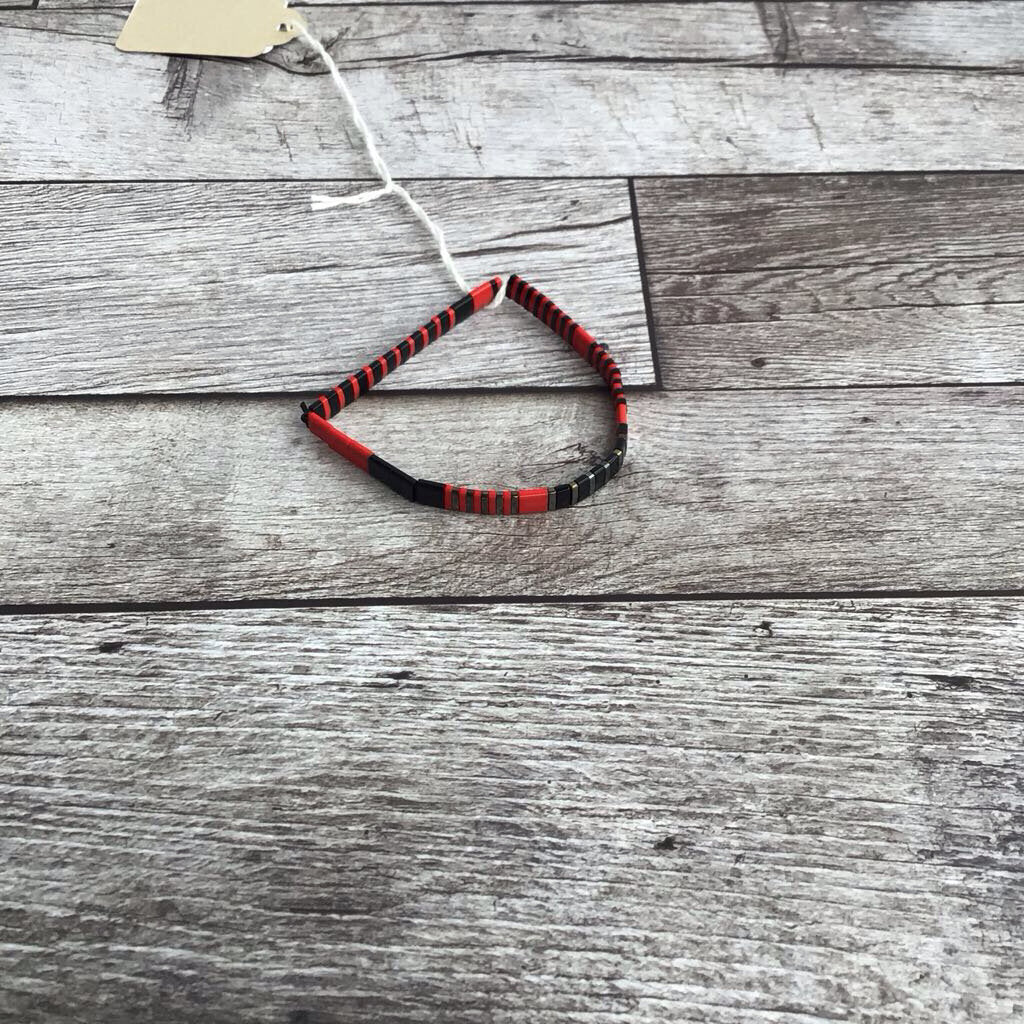 Tila Bracelet - Red, Black