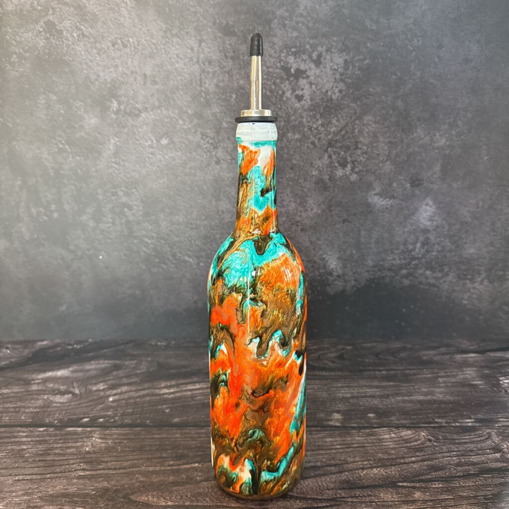Large Kitchen Oil Bottle - Orange