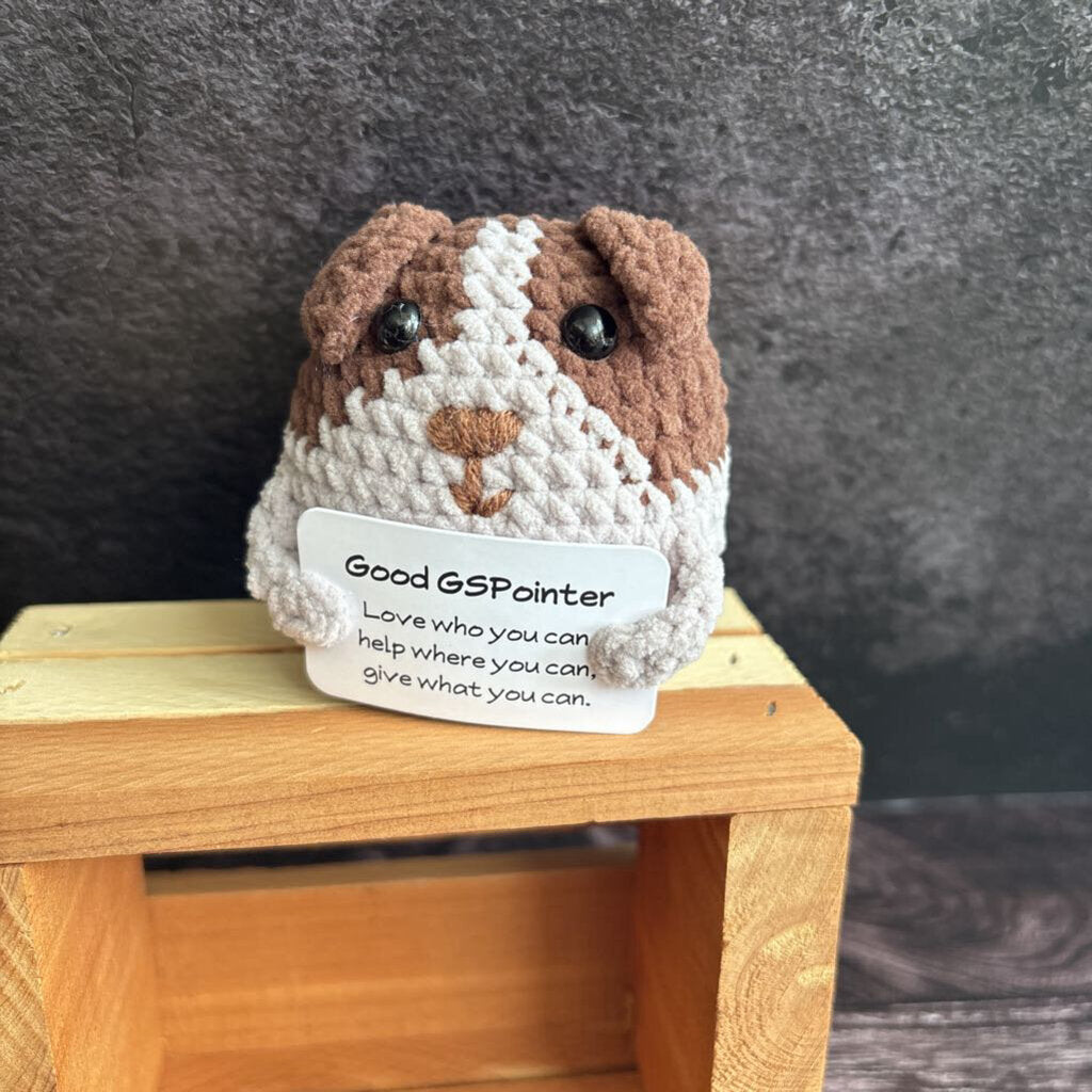 Emotional Support Crochet Pet - Choc. Tan Dog