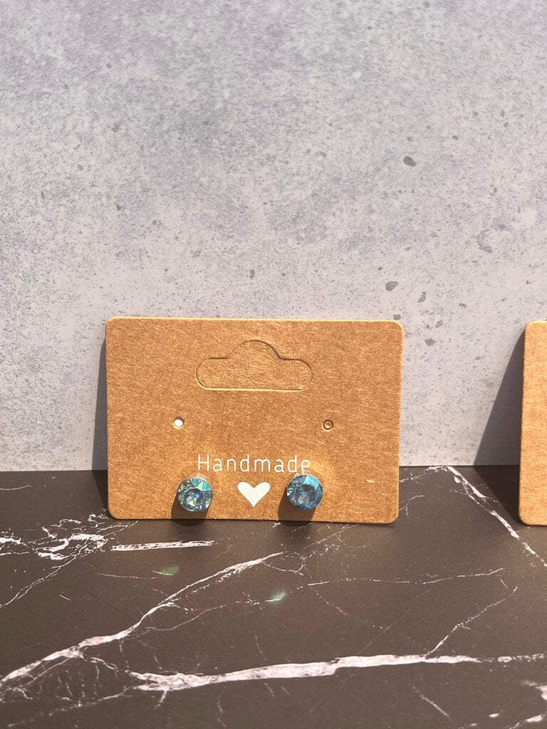 Sparkle Post Earrings - Blue