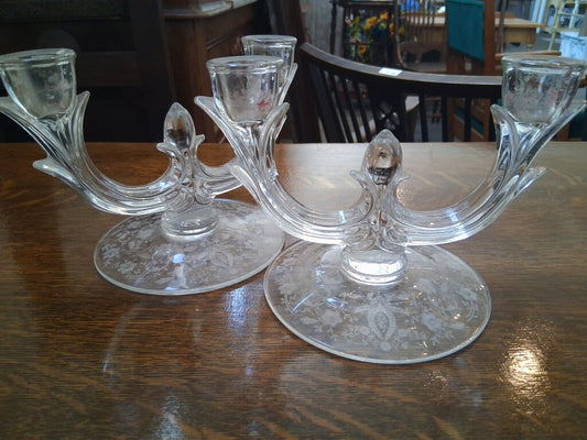 Westmoreland Candle Holders (Pair)