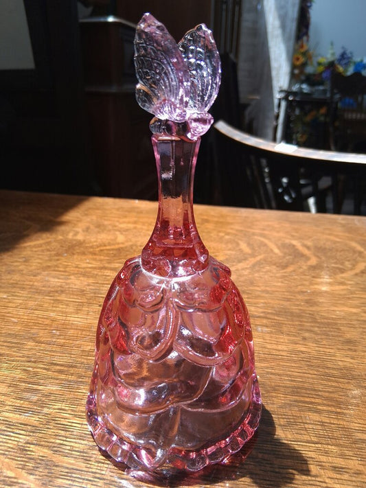 Fenton Purple Butterfly Bell