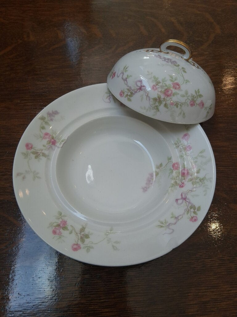 Old Abbey Limoges Covered Dish