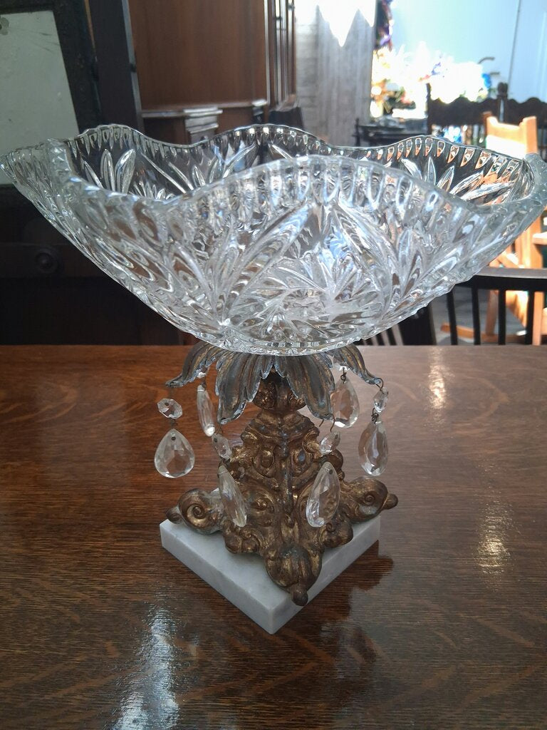 Monarch Marble Base Crystal Counterpiece