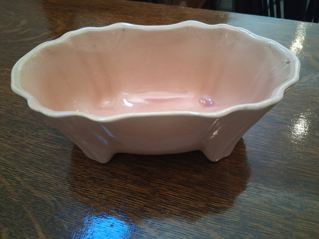 Peach Ruffled Planter