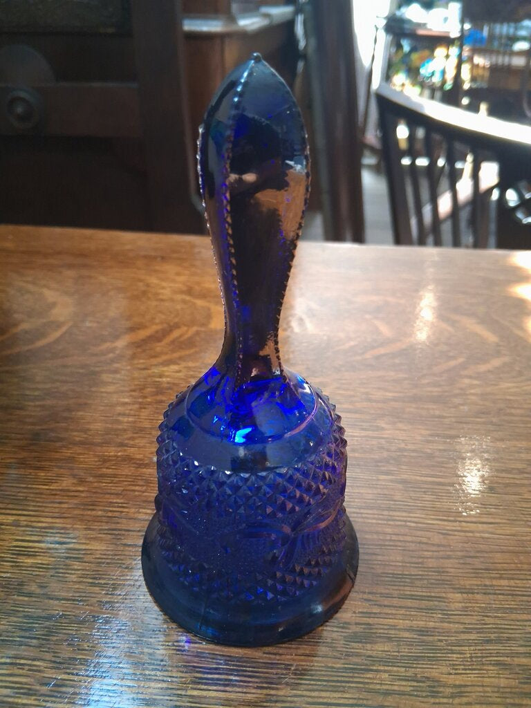 Fenton Blue Diamond Point Bell