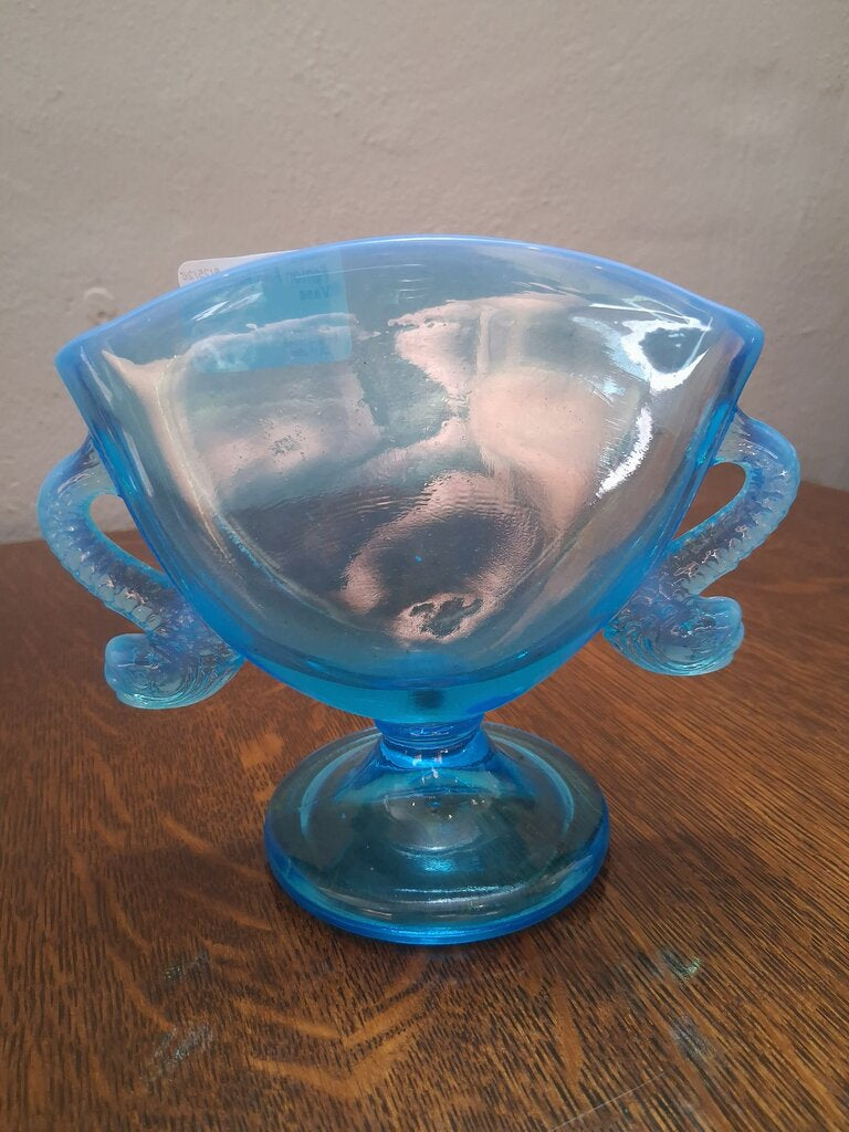 Fenton Fish Handle Vase