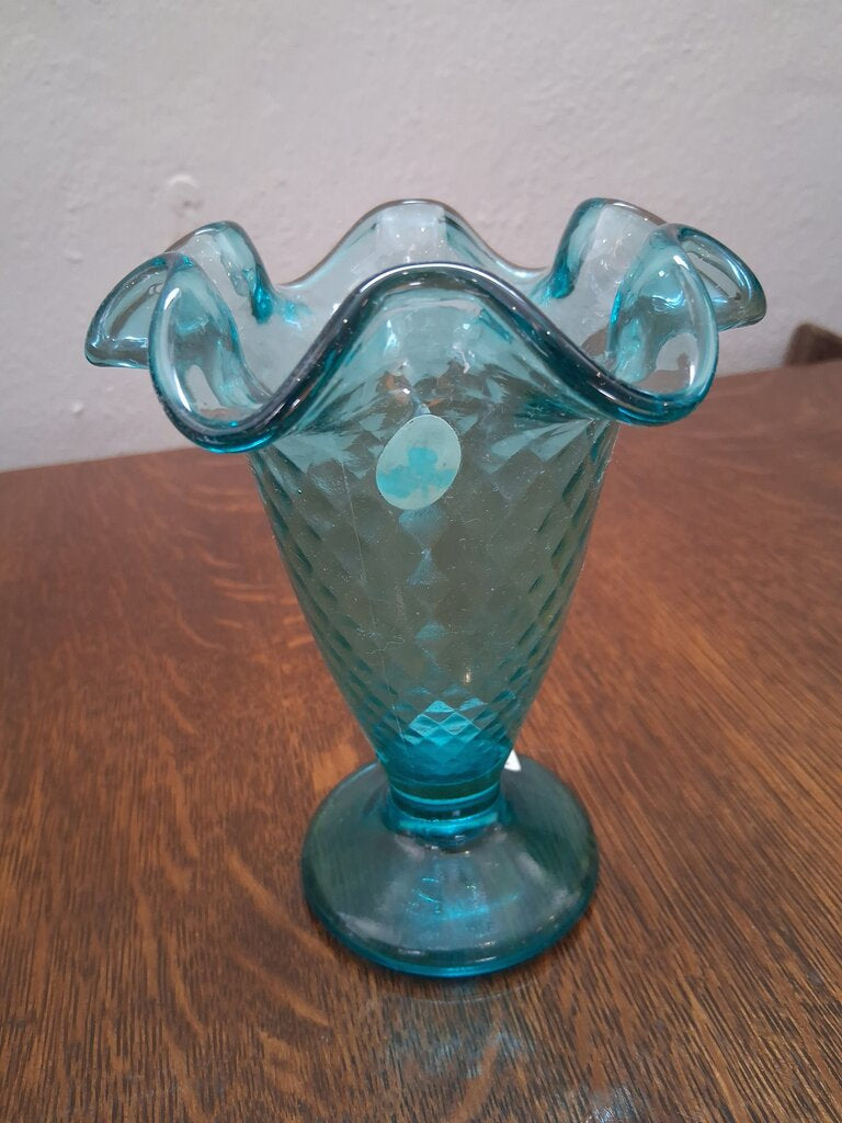 Fenton Diamond Point Vase