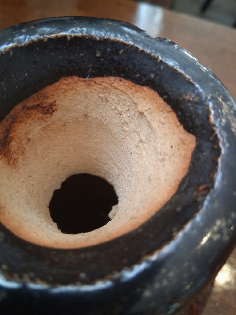 Glazed ceramic pitcher