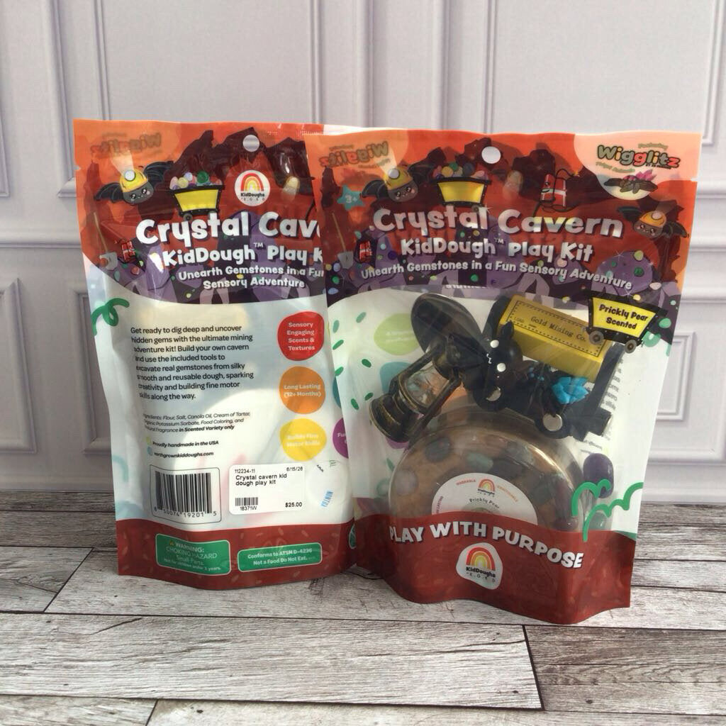 Crystal cavern kid dough play kit