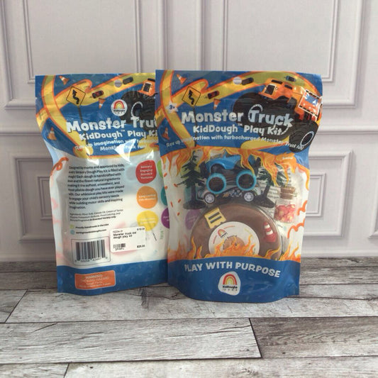 Monster truck kid dough play kit