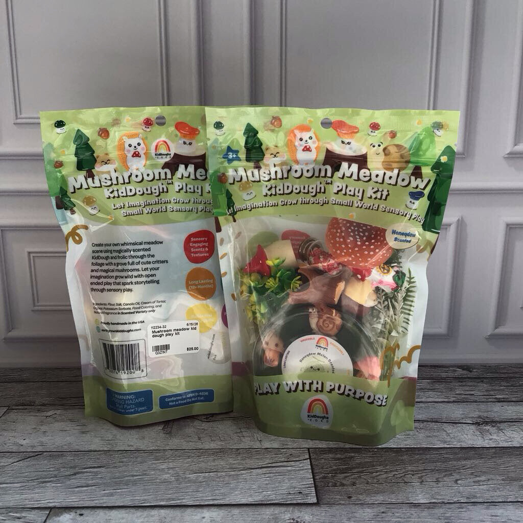 Mushroom meadow kid dough play kit