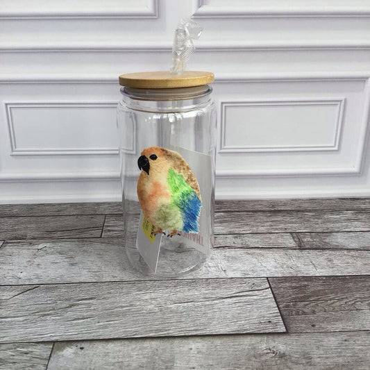 Acrylic Cup and Straw - Pat the Parrot