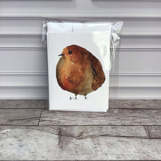 Greeting Card Print Fatty Bird Robin