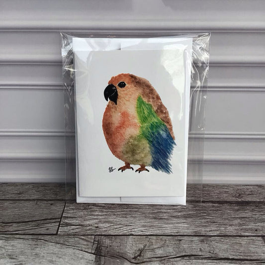 Greeting Card Print Pat the Parrot