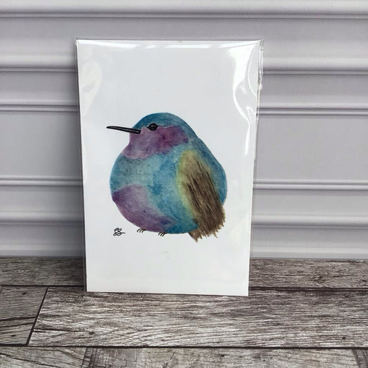 Greeting Card Print Harold the Hummingbird