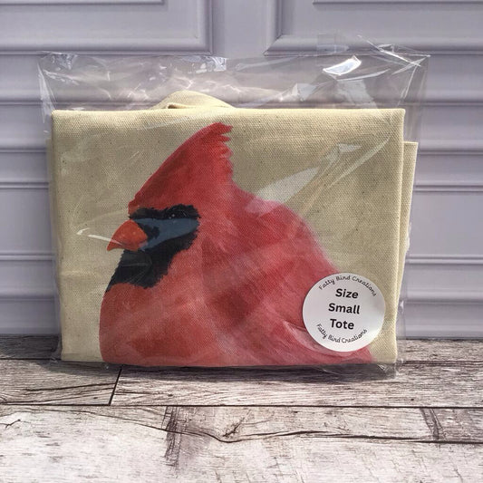 Canvas Tote Small Big Red