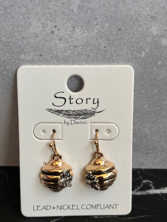 Bee hive earring