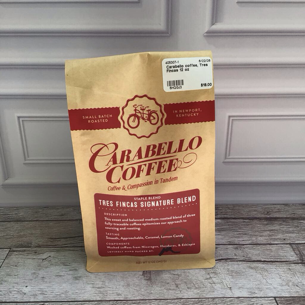 Carabello coffee, Tres Fincas 12 oz