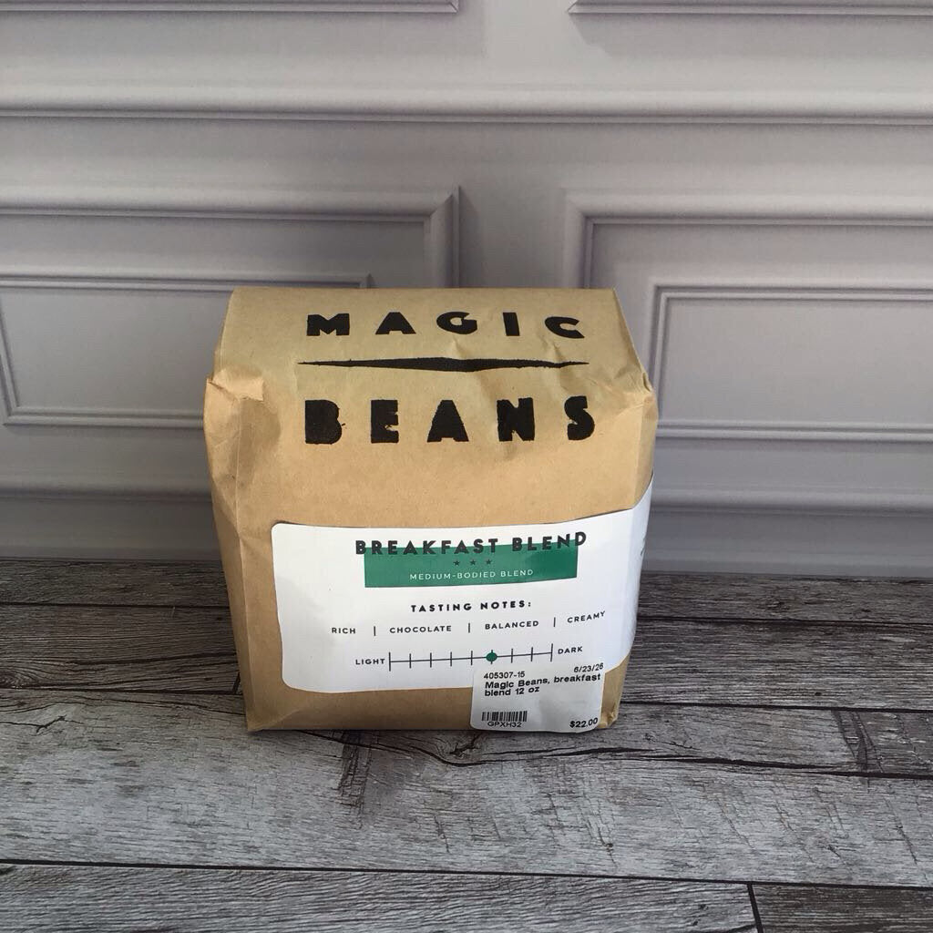 Magic Beans, breakfast blend 12 oz