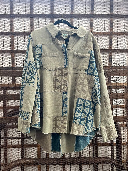 JG teal top