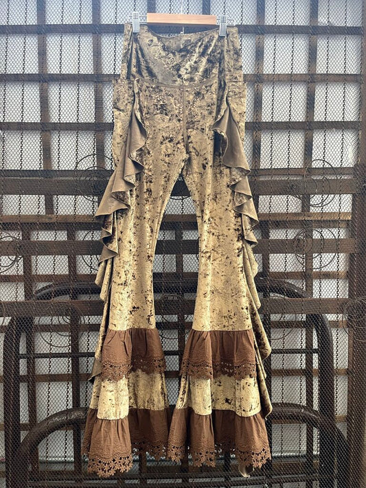 RB brown velvet pants