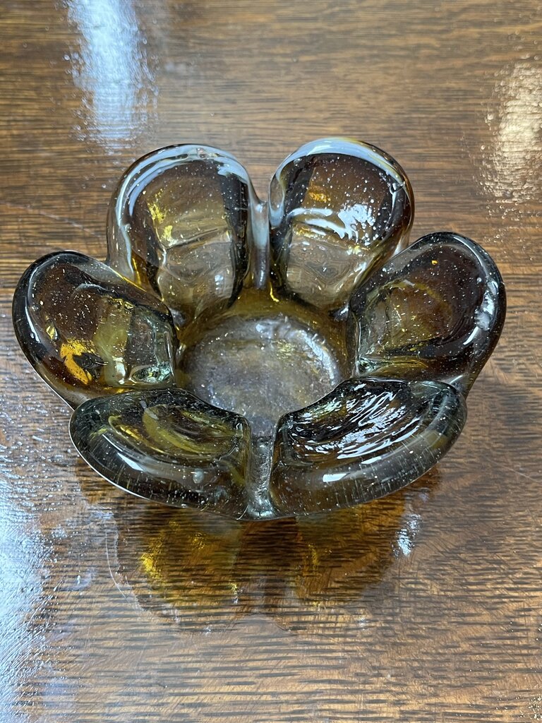 Clear Amber Bowl