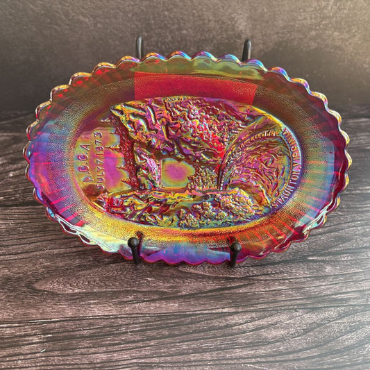 Red Glass Plate