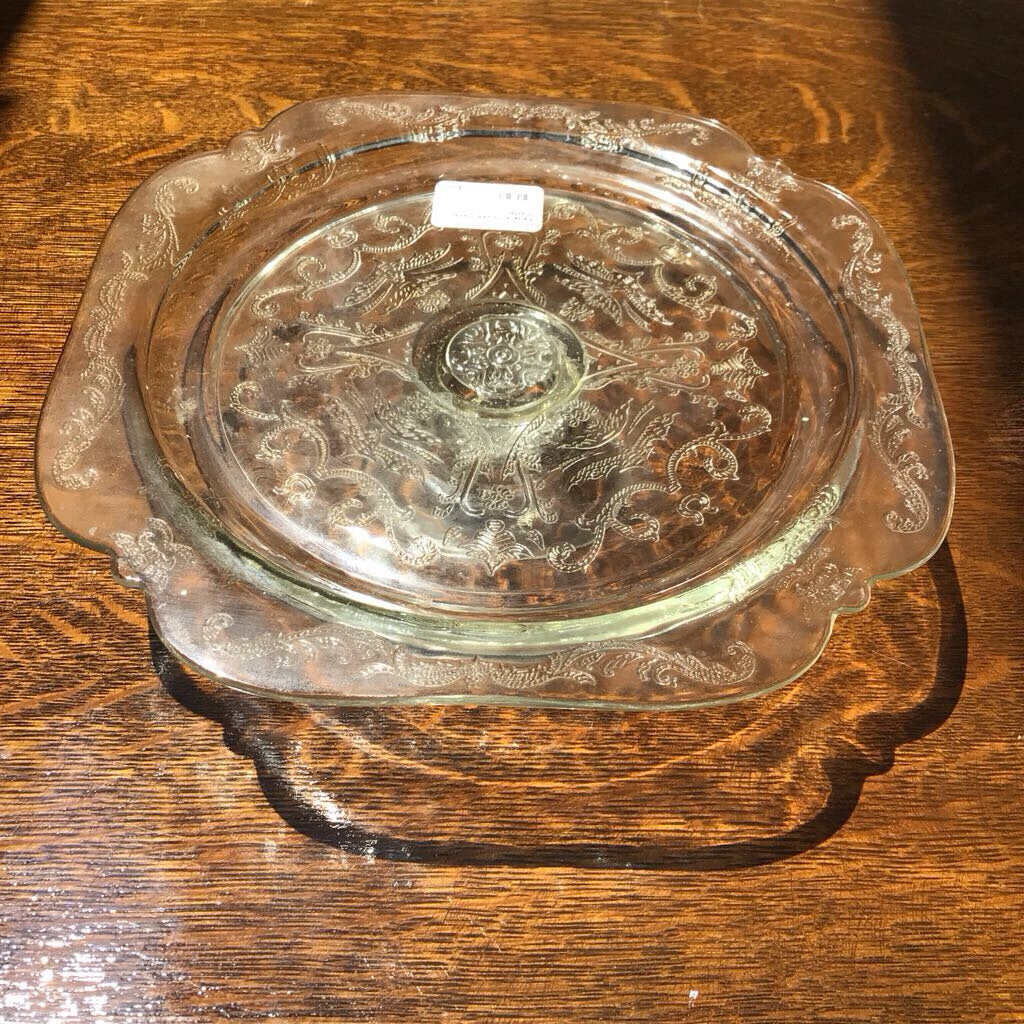 Federal Glass Cake Platter