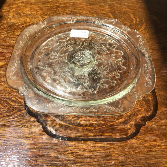 Federal Glass Cake Platter