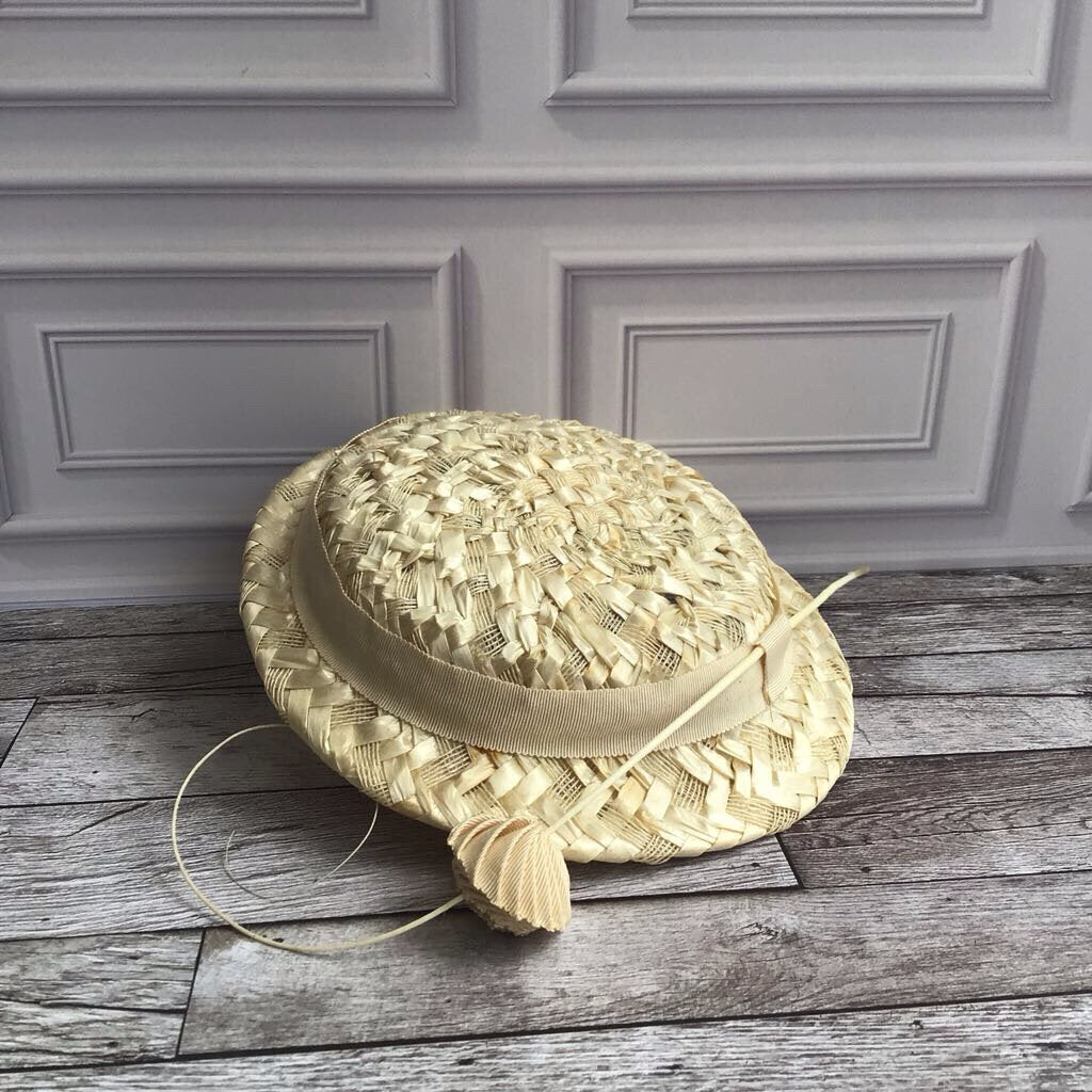 Cream Woven Hat