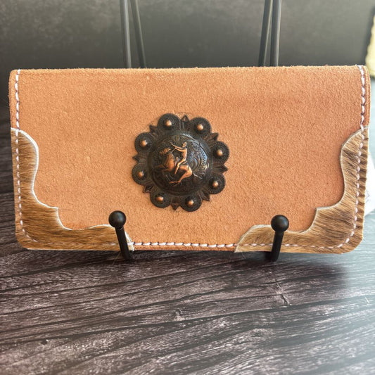 Handtooled Checkbook Cover