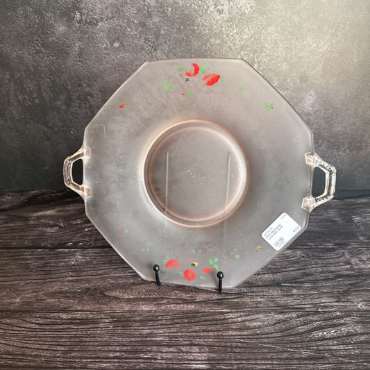 Pink depression Lancaster plate