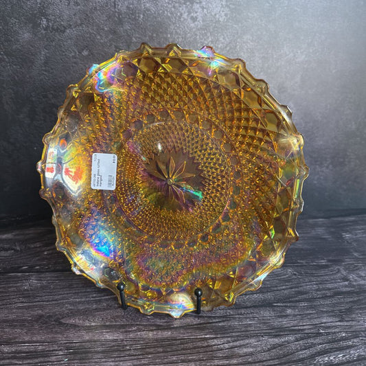 Indiana glass ruffled marigold