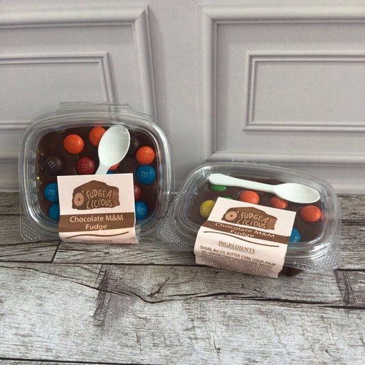 Chocolate M&M Fudge 1/4 Lb