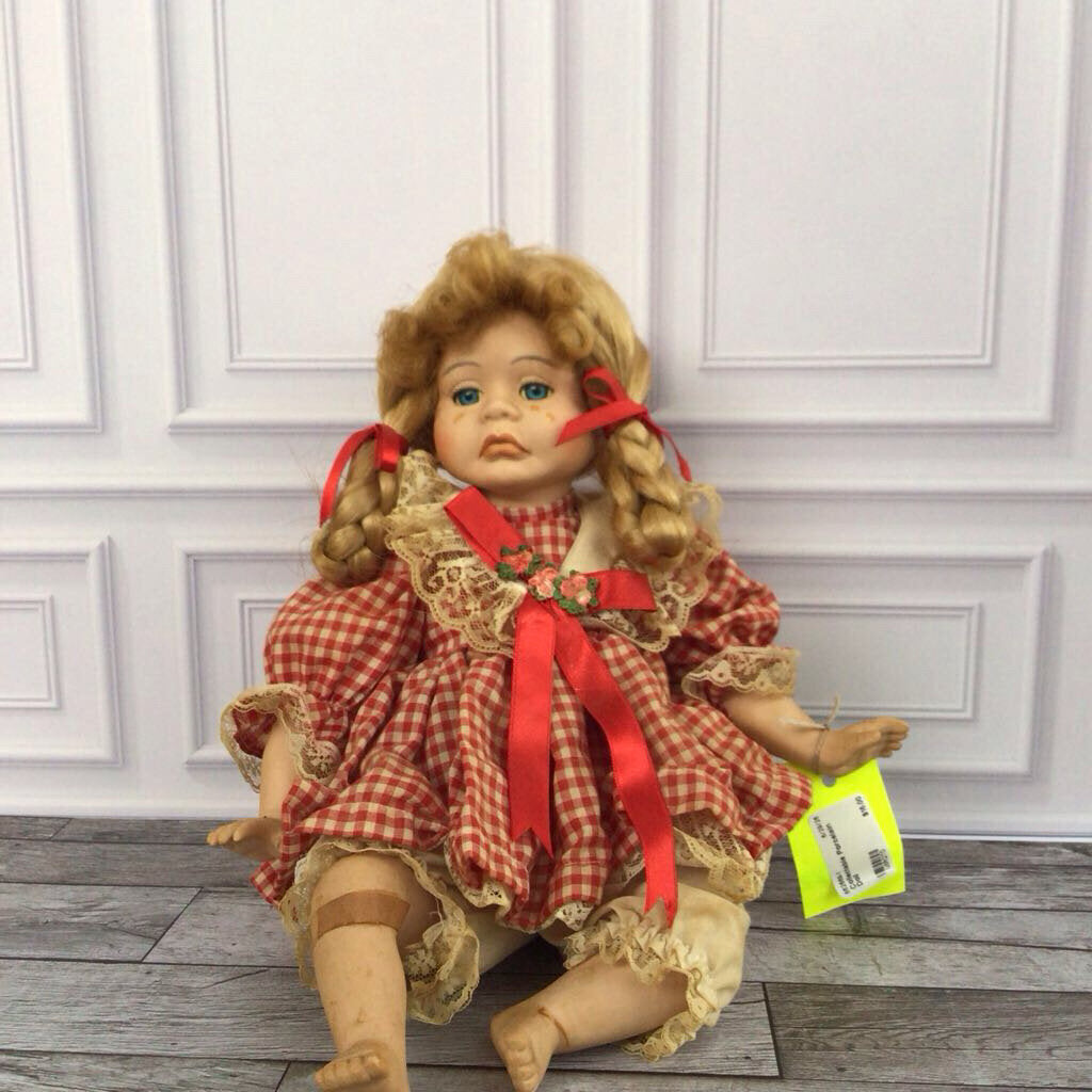 Red Dressed Doll Crying