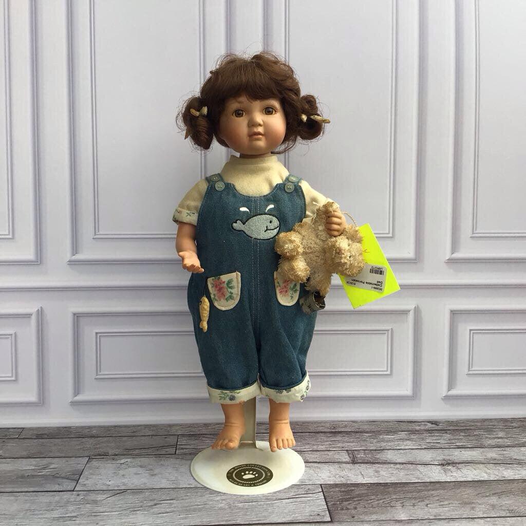 Toddler Doll w/ Overalls