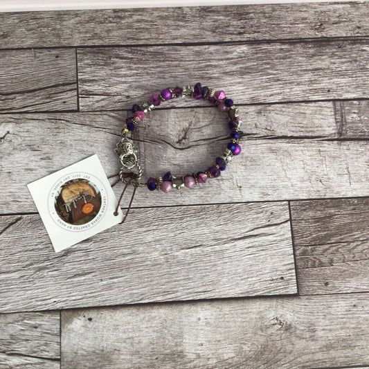 Genuine Stone Bracelet - Amethyst