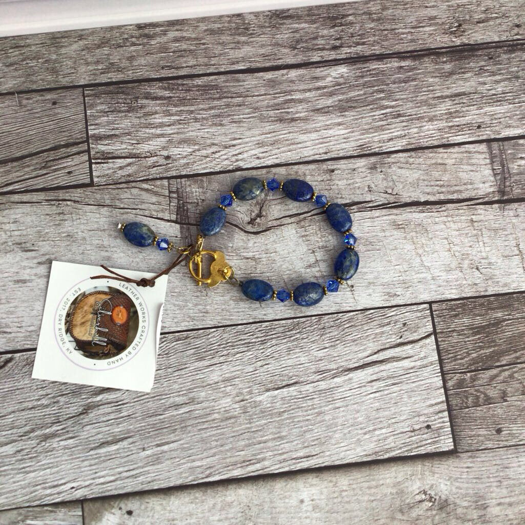 Genuine Stone Bracelet - Lapis Lazul