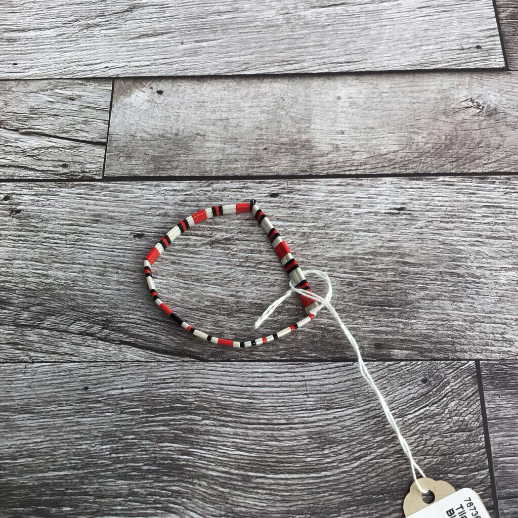 Tila Bracelet - Red, Black, White