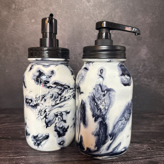 Large Mason Soap Dispenser - Black